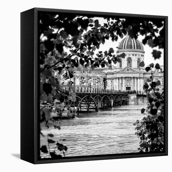 Paris sur Seine Collection - Pont des Arts and French Academy II-Philippe Hugonnard-Framed Stretched Canvas