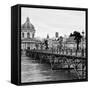 Paris sur Seine Collection - Pont des Arts V-Philippe Hugonnard-Framed Stretched Canvas