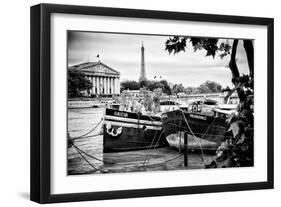 Paris sur Seine Collection - Seine Boats IV-Philippe Hugonnard-Framed Photographic Print