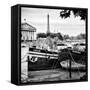 Paris sur Seine Collection - Seine Boats V-Philippe Hugonnard-Framed Stretched Canvas