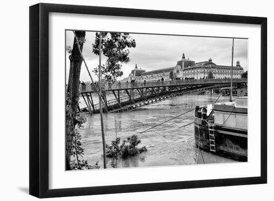 Paris sur Seine Collection - Solferino Bridge and the Musee d'Orsay-Philippe Hugonnard-Framed Photographic Print