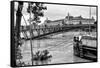 Paris sur Seine Collection - Solferino Bridge and the Musee d'Orsay-Philippe Hugonnard-Framed Stretched Canvas