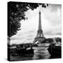 Paris sur Seine Collection - The Eiffel Tower and the Quays I-Philippe Hugonnard-Stretched Canvas