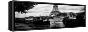 Paris sur Seine Collection - The Eiffel Tower and the Quays II-Philippe Hugonnard-Framed Stretched Canvas