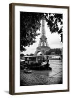 Paris sur Seine Collection - The Eiffel Tower and the Quays III-Philippe Hugonnard-Framed Photographic Print