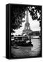 Paris sur Seine Collection - The Eiffel Tower and the Quays III-Philippe Hugonnard-Framed Stretched Canvas