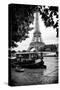 Paris sur Seine Collection - The Eiffel Tower and the Quays III-Philippe Hugonnard-Stretched Canvas