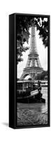 Paris sur Seine Collection - The Eiffel Tower and the Quays V-Philippe Hugonnard-Framed Stretched Canvas