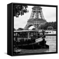 Paris sur Seine Collection - The Eiffel Tower and the Quays VII-Philippe Hugonnard-Framed Stretched Canvas