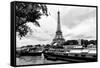 Paris sur Seine Collection - The Eiffel Tower and the Quays XIII-Philippe Hugonnard-Framed Stretched Canvas