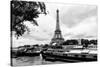 Paris sur Seine Collection - The Eiffel Tower and the Quays XIII-Philippe Hugonnard-Stretched Canvas