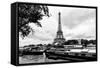 Paris sur Seine Collection - The Eiffel Tower and the Quays XIII-Philippe Hugonnard-Framed Stretched Canvas