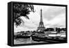 Paris sur Seine Collection - The Eiffel Tower and the Quays XIII-Philippe Hugonnard-Framed Stretched Canvas