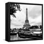 Paris sur Seine Collection - The Eiffel Tower and the Quays XIV-Philippe Hugonnard-Framed Stretched Canvas