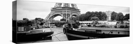 Paris sur Seine Collection - The Eiffel Tower and the Quays XVII-Philippe Hugonnard-Stretched Canvas