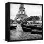 Paris sur Seine Collection - The Eiffel Tower and the Quays XVIII-Philippe Hugonnard-Framed Stretched Canvas