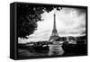 Paris sur Seine Collection - The Eiffel Tower and the Quays-Philippe Hugonnard-Framed Stretched Canvas