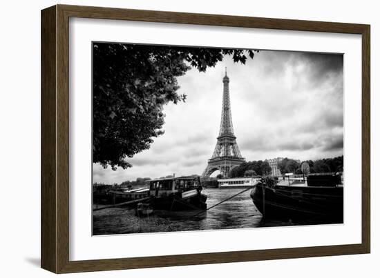 Paris sur Seine Collection - The Eiffel Tower and the Quays-Philippe Hugonnard-Framed Photographic Print