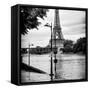 Paris sur Seine Collection - Traffic Light Panel III-Philippe Hugonnard-Framed Stretched Canvas
