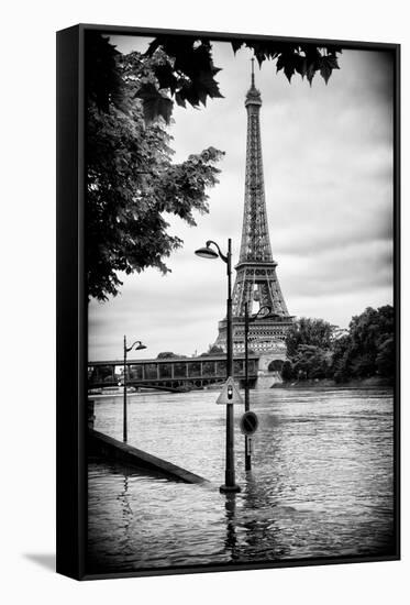 Paris sur Seine Collection - Traffic Light Panel-Philippe Hugonnard-Framed Stretched Canvas