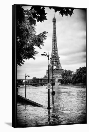 Paris sur Seine Collection - Traffic Light Panel-Philippe Hugonnard-Framed Stretched Canvas