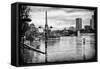 Paris sur Seine Collection - Trocadero Concorde III-Philippe Hugonnard-Framed Stretched Canvas