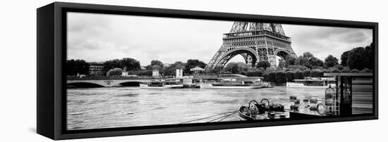 Paris sur Seine Collection - Vedettes de Paris V-Philippe Hugonnard-Framed Stretched Canvas