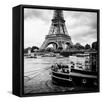 Paris sur Seine Collection - Vedettes de Paris VI-Philippe Hugonnard-Framed Stretched Canvas