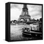 Paris sur Seine Collection - Vedettes de Paris VI-Philippe Hugonnard-Framed Stretched Canvas