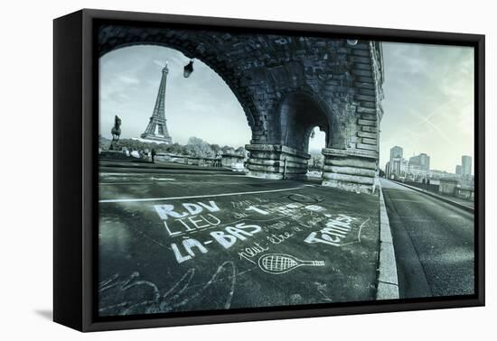 Paris Tennis-Sebastien Lory-Framed Stretched Canvas