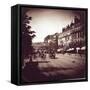 Paris, the Boulevard Montmartre under the Second Empire-Leon, Levy et Fils-Framed Stretched Canvas