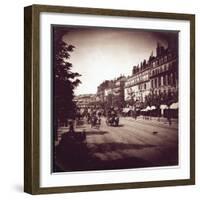 Paris, the Boulevard Montmartre under the Second Empire-Leon, Levy et Fils-Framed Photographic Print