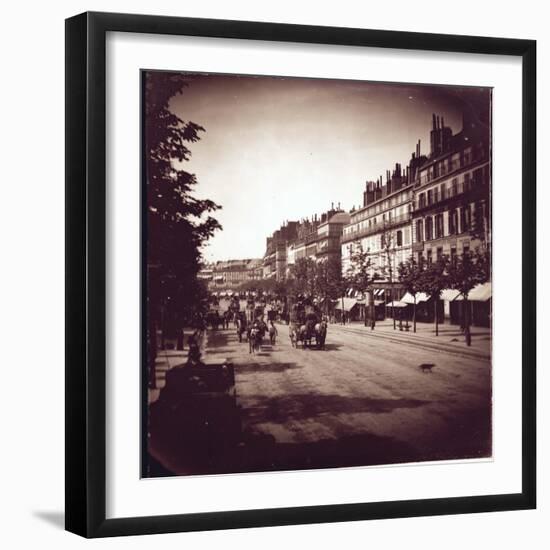 Paris, the Boulevard Montmartre under the Second Empire-Leon, Levy et Fils-Framed Photographic Print