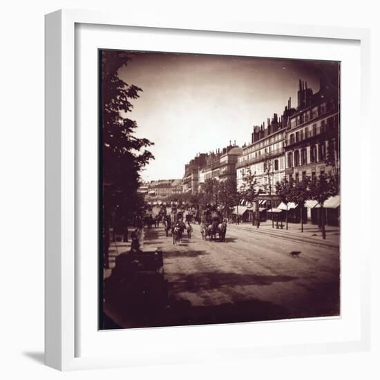 Paris, the Boulevard Montmartre under the Second Empire-Leon, Levy et Fils-Framed Photographic Print