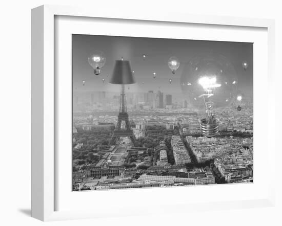 Paris the City of Lights-Thomas Barbey-Framed Giclee Print