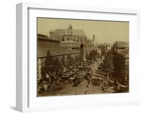 Paris, The Halles and the Pavillon Baltard-Brothers Neurdein-Framed Photographic Print