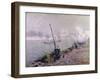 Paris, the Henri IV Bridge, in the Morning; Paris, Le Pont Henri IV, Le Matin-Gustave Loiseau-Framed Giclee Print