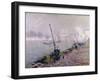 Paris, the Henri IV Bridge, in the Morning; Paris, Le Pont Henri IV, Le Matin-Gustave Loiseau-Framed Giclee Print