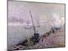 Paris, the Henri IV Bridge, in the Morning; Paris, Le Pont Henri IV, Le Matin-Gustave Loiseau-Mounted Giclee Print