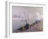 Paris, the Henri IV Bridge, in the Morning; Paris, Le Pont Henri IV, Le Matin-Gustave Loiseau-Framed Premium Giclee Print