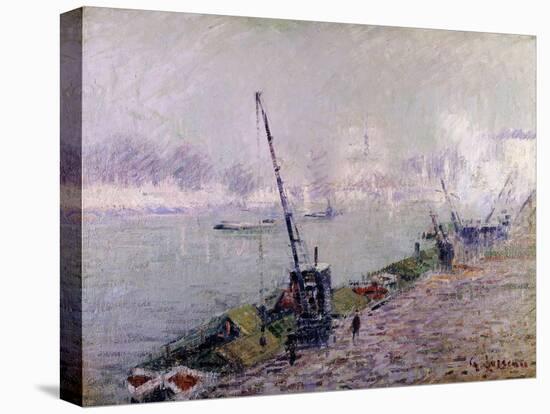 Paris, the Henri IV Bridge, in the Morning; Paris, Le Pont Henri IV, Le Matin-Gustave Loiseau-Stretched Canvas