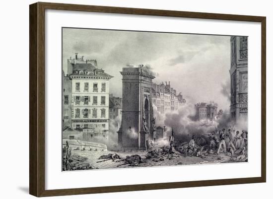 Paris. the July Revolution of 1830, 1830-null-Framed Giclee Print