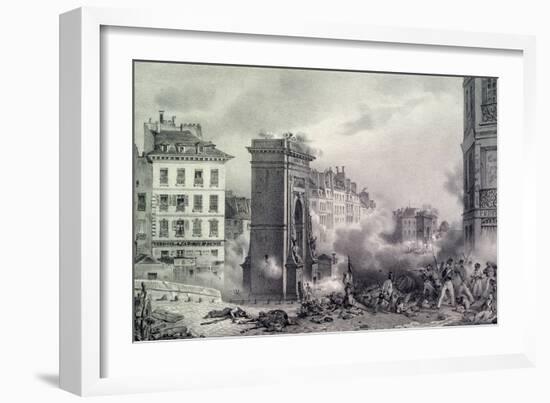 Paris. the July Revolution of 1830, 1830-null-Framed Giclee Print