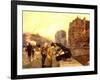 Paris, the Quai St Michel, C.1888-Childe Hassam-Framed Giclee Print