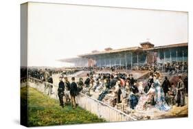 Paris, the Races at Longchamp-Ludovico Marchetti-Stretched Canvas