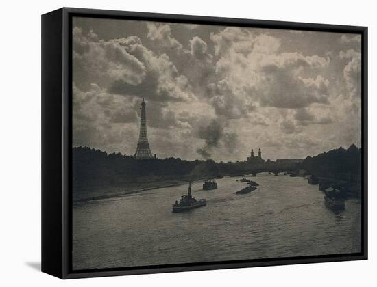 Paris: the Seine, 1896 (Gelatin Silver Print)-Alfred Stieglitz-Framed Stretched Canvas
