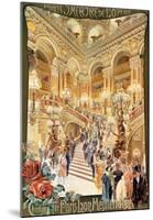 Paris, Theatre de l'Opera-null-Mounted Art Print