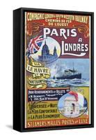 Paris to London; Paris a Londres-null-Framed Stretched Canvas