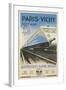 Paris to Vichy Train Poster-null-Framed Art Print