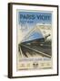 Paris to Vichy Train Poster-null-Framed Art Print